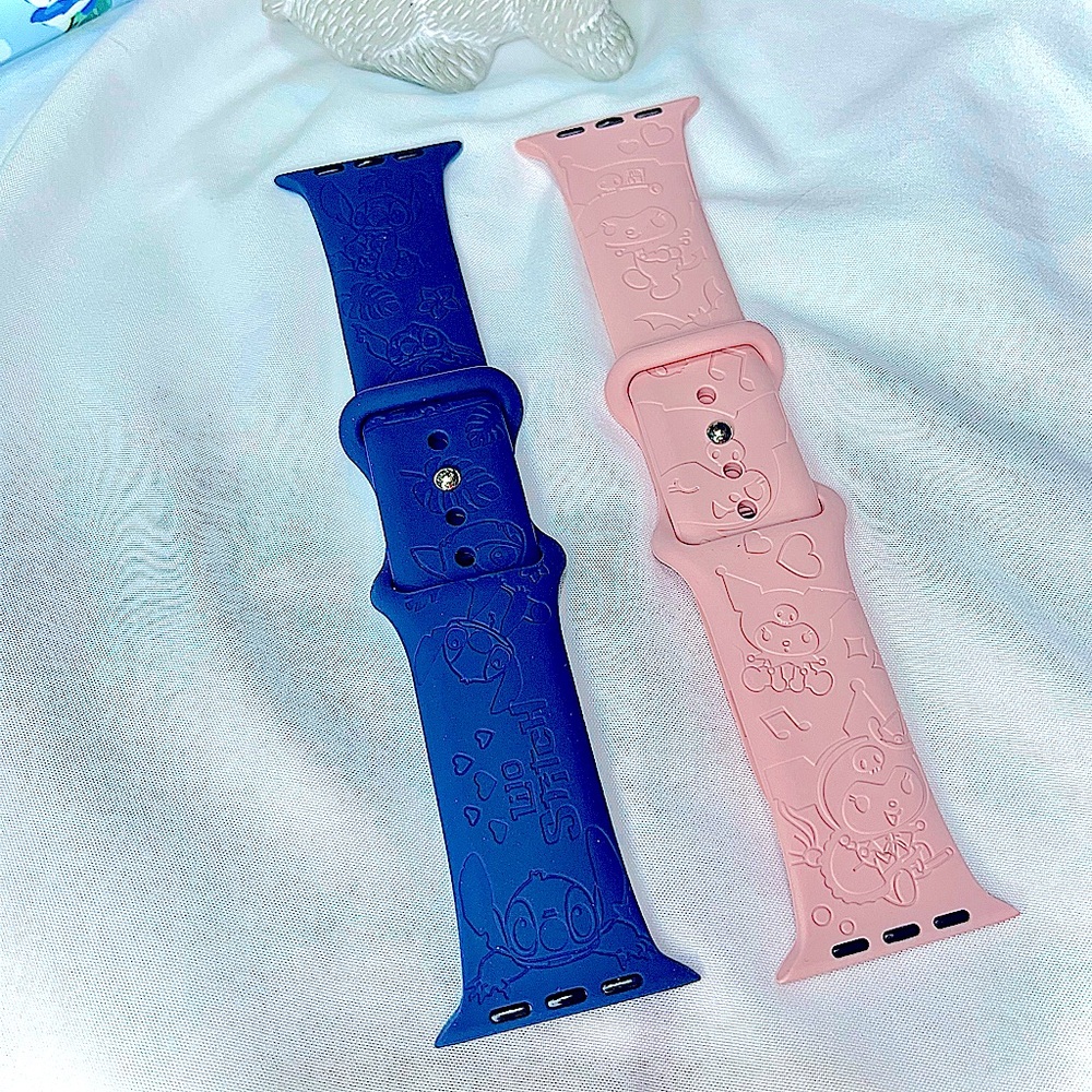 Watch Bands - Apple 42 44 45 mm Disney’s LILO & STITCH | Navy Blue & Pink